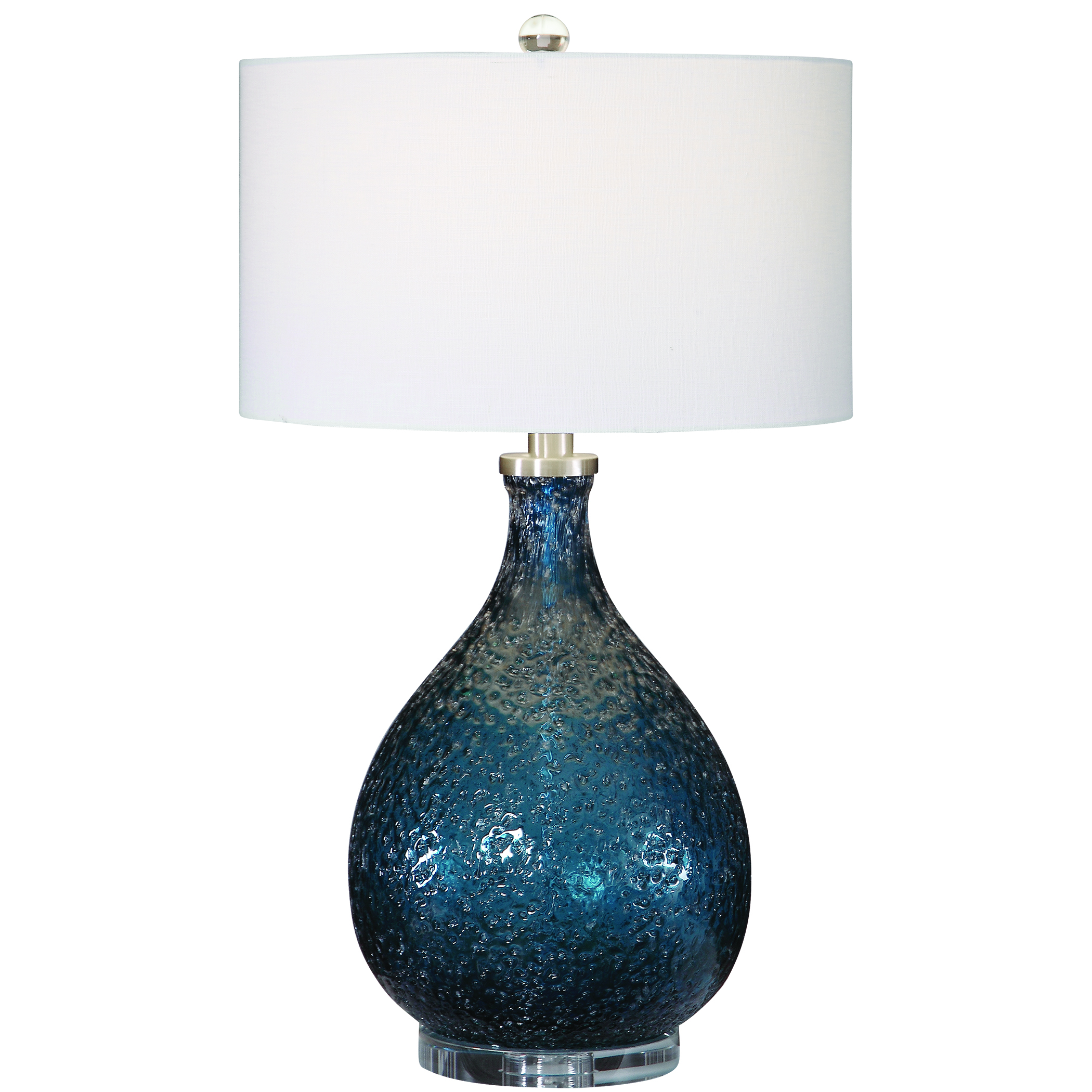 Picture of ELINE BLUE GLASS TABLE LAMP
